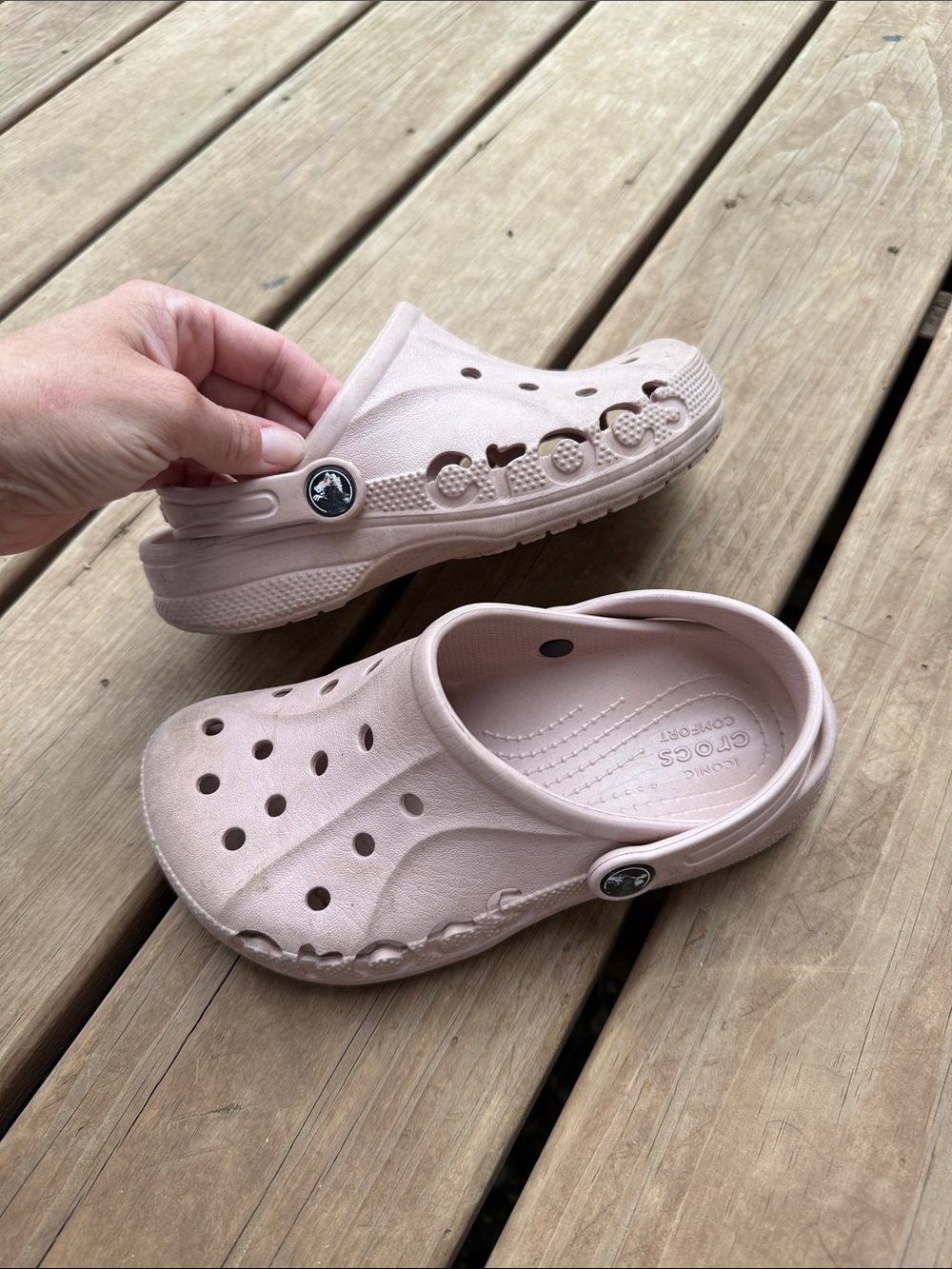 CROCS Kids Classic Clog in Blush Pink